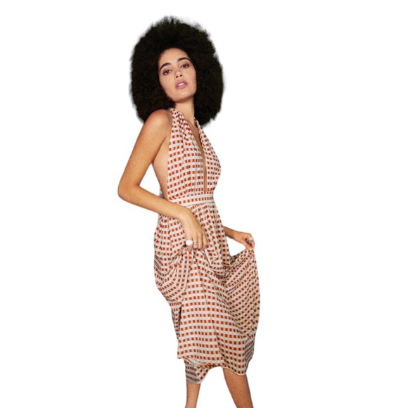 Cider Dresses & Skirts - Cider Takin' Myself Out Backless Halter Maxi Dress